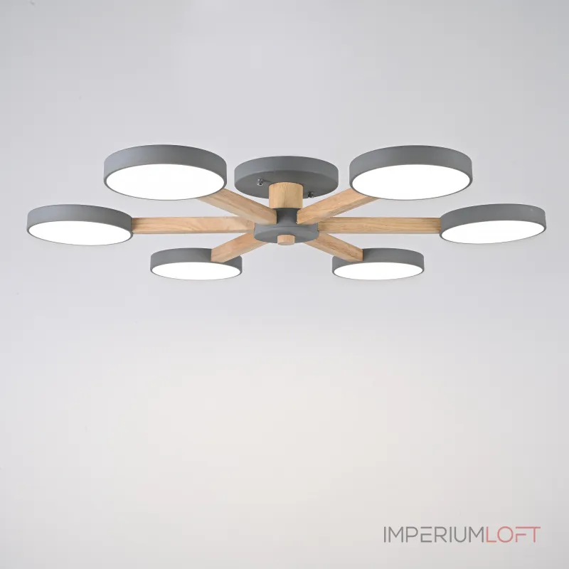 Потолочная люстра TURNA 6 Gray от ImperiumLoft