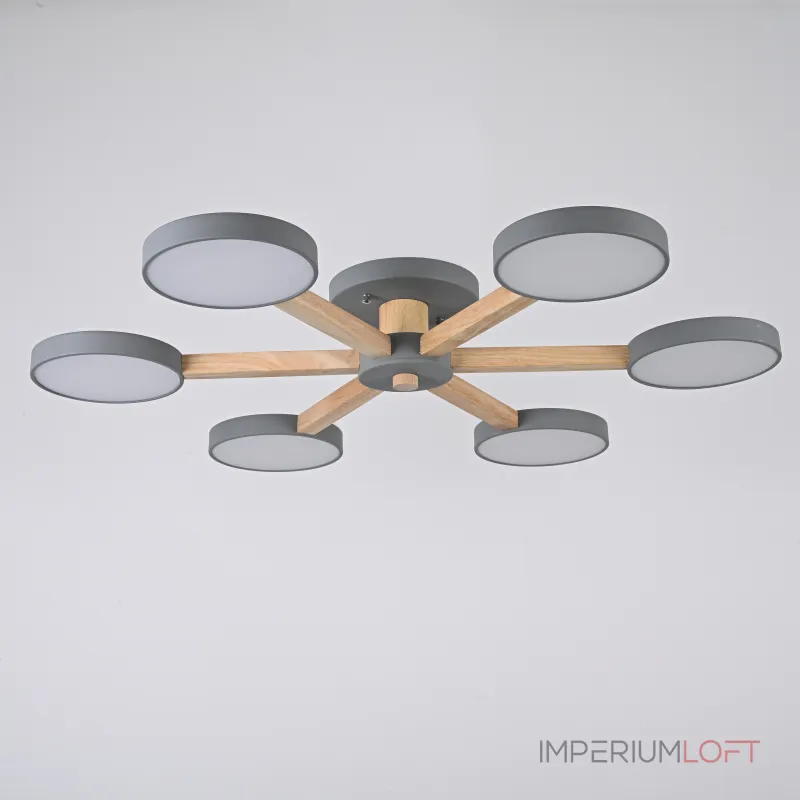 Потолочная люстра TURNA 6 Gray от ImperiumLoft