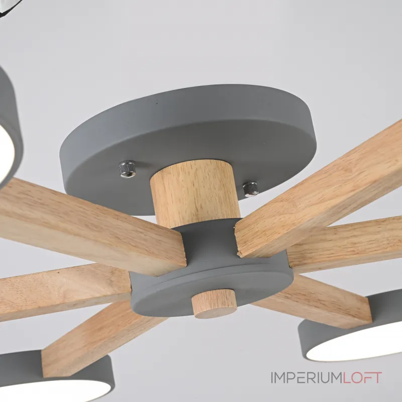 Потолочная люстра TURNA 6 Gray от ImperiumLoft