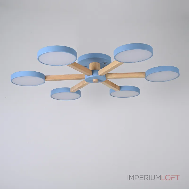 Потолочная люстра TURNA 6 Blue от ImperiumLoft Потолочная люстра TURNA 6 Blue от ImperiumLoft