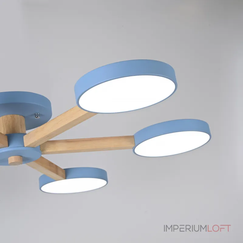 Потолочная люстра TURNA 6 Blue от ImperiumLoft Потолочная люстра TURNA 6 Blue от ImperiumLoft