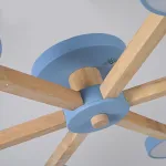 Потолочная люстра TURNA 6 Blue от ImperiumLoft