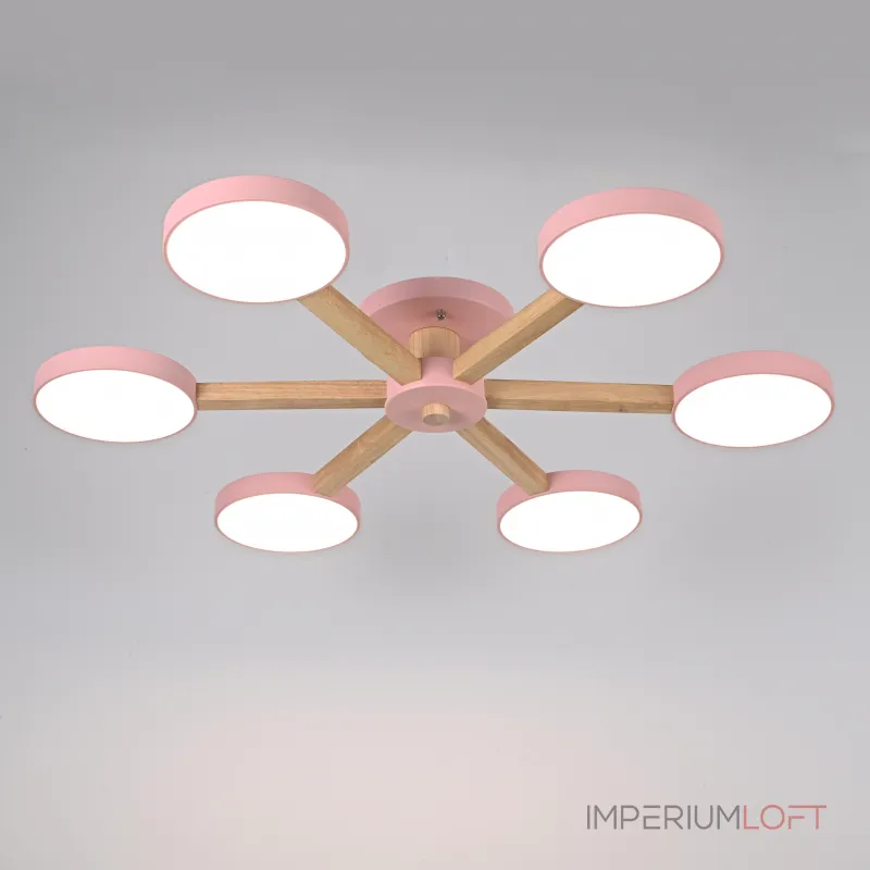 Потолочная люстра TURNA 6 Pink от ImperiumLoft
