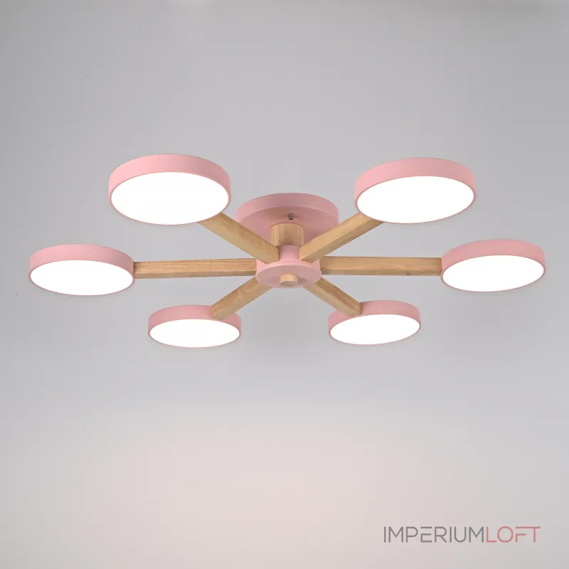 Потолочная люстра TURNA 6 Pink от ImperiumLoft