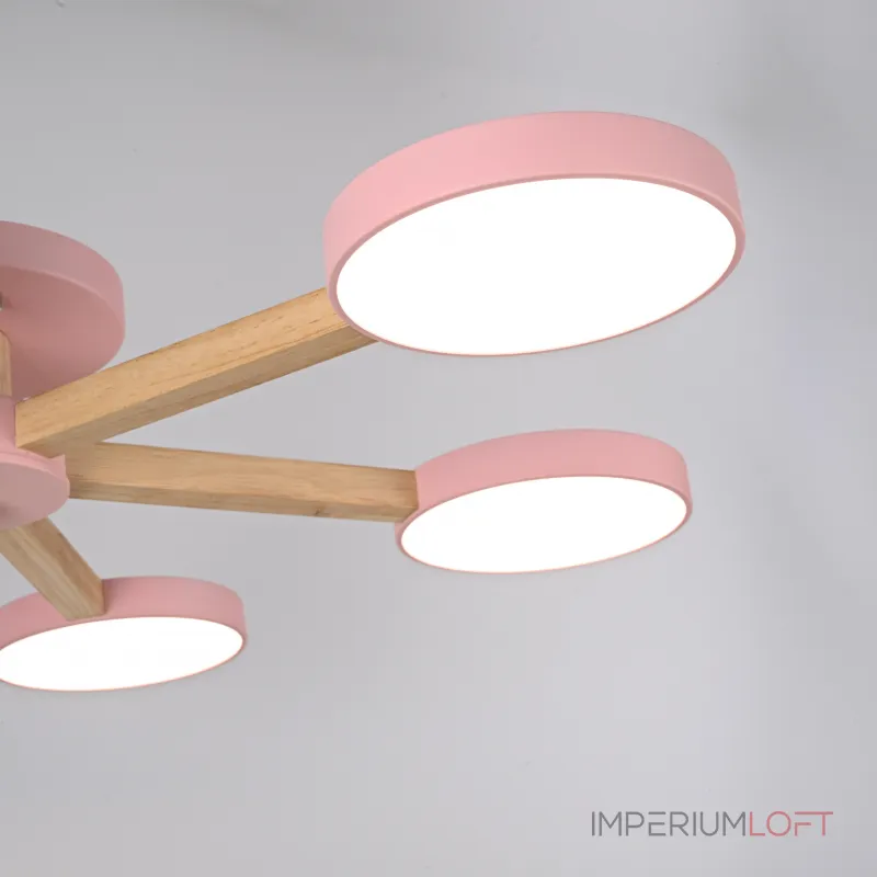 Потолочная люстра TURNA 6 Pink от ImperiumLoft