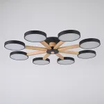 Потолочная люстра TURNA 8 Black от ImperiumLoft