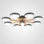 Потолочная люстра TURNA 8 Black от ImperiumLoft