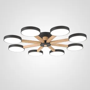 Потолочная люстра TURNA 8 Black