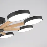 Потолочная люстра TURNA 8 Black от ImperiumLoft