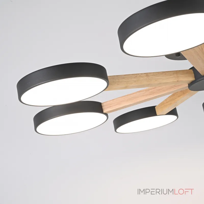 Потолочная люстра TURNA 8 Black от ImperiumLoft