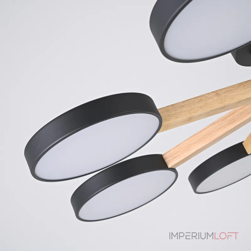 Потолочная люстра TURNA 8 Black от ImperiumLoft