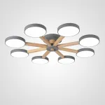 Потолочная люстра TURNA 8 Gray от ImperiumLoft