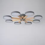 Потолочная люстра TURNA 8 Gray от ImperiumLoft