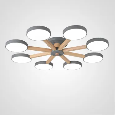 Потолочная люстра TURNA 8 Gray