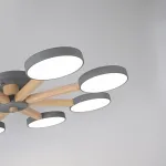 Потолочная люстра TURNA 8 Gray от ImperiumLoft