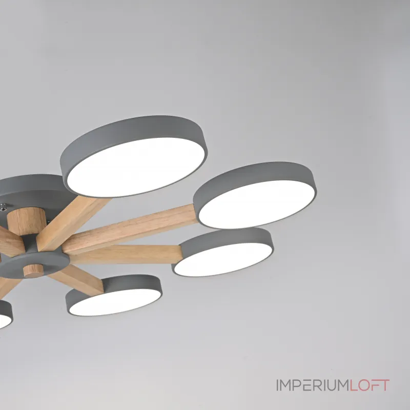 Потолочная люстра TURNA 8 Gray от ImperiumLoft