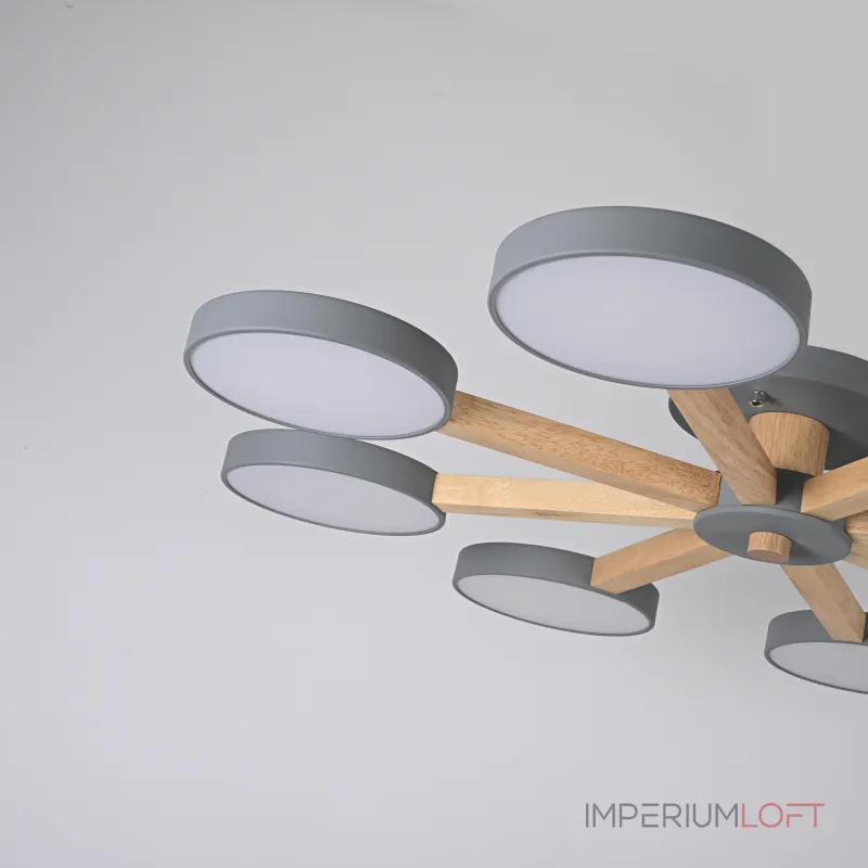 Потолочная люстра TURNA 8 Gray от ImperiumLoft