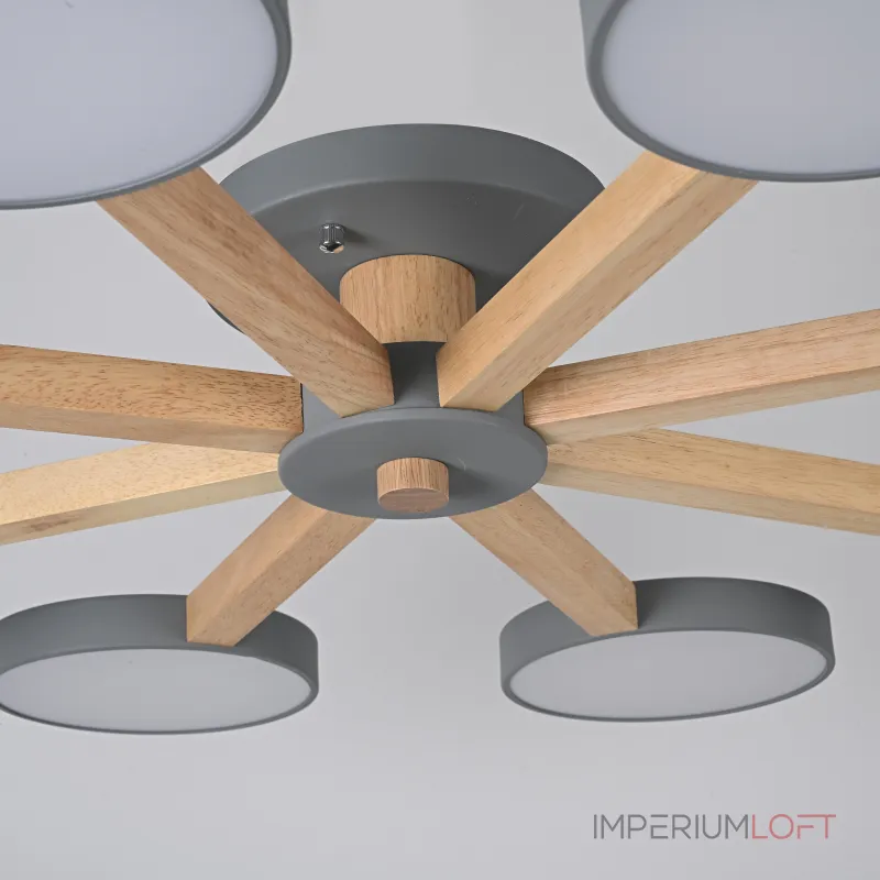 Потолочная люстра TURNA 8 Gray от ImperiumLoft