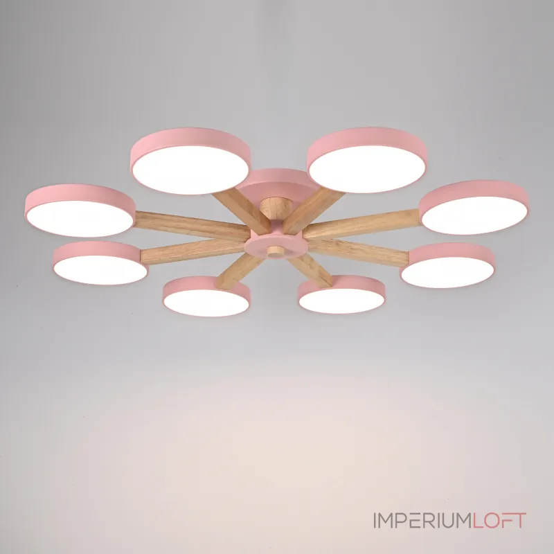 Потолочная люстра TURNA 8 Pink от ImperiumLoft Потолочная люстра TURNA 8 Pink от ImperiumLoft