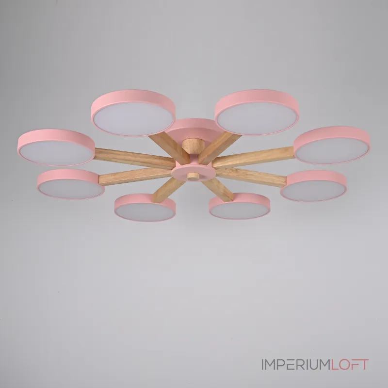 Потолочная люстра TURNA 8 Pink от ImperiumLoft Потолочная люстра TURNA 8 Pink от ImperiumLoft