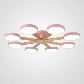 Потолочная люстра TURNA 8 Pink