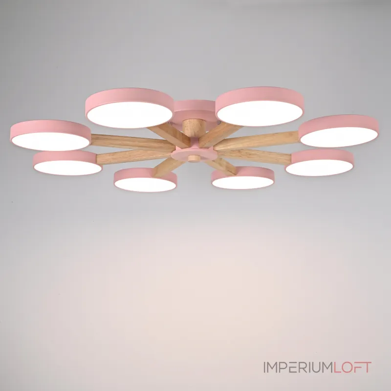 Потолочная люстра TURNA 8 Pink от ImperiumLoft Потолочная люстра TURNA 8 Pink от ImperiumLoft