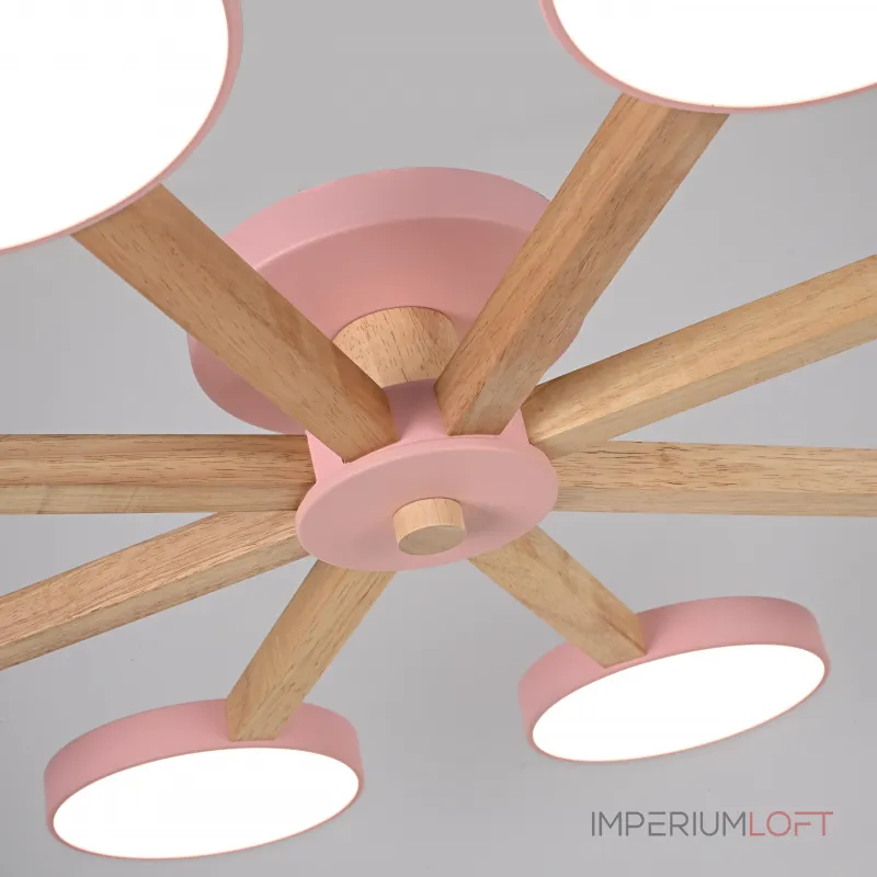Потолочная люстра TURNA 8 Pink от ImperiumLoft Потолочная люстра TURNA 8 Pink от ImperiumLoft