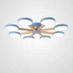 Потолочная люстра TURNA 8 Blue от ImperiumLoft