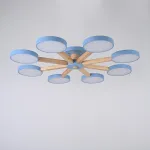 Потолочная люстра TURNA 8 Blue от ImperiumLoft