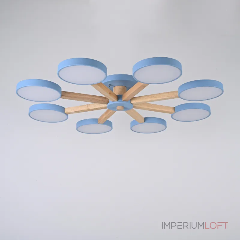 Потолочная люстра TURNA 8 Blue от ImperiumLoft