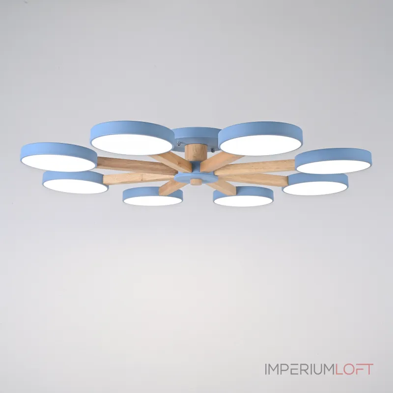 Потолочная люстра TURNA 8 Blue от ImperiumLoft