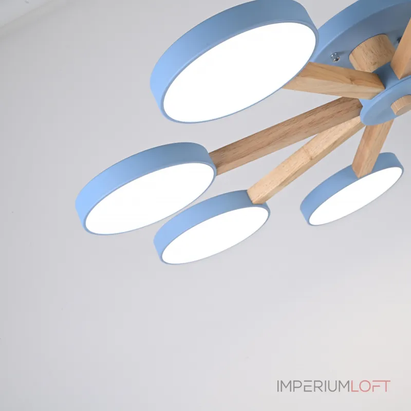 Потолочная люстра TURNA 8 Blue от ImperiumLoft