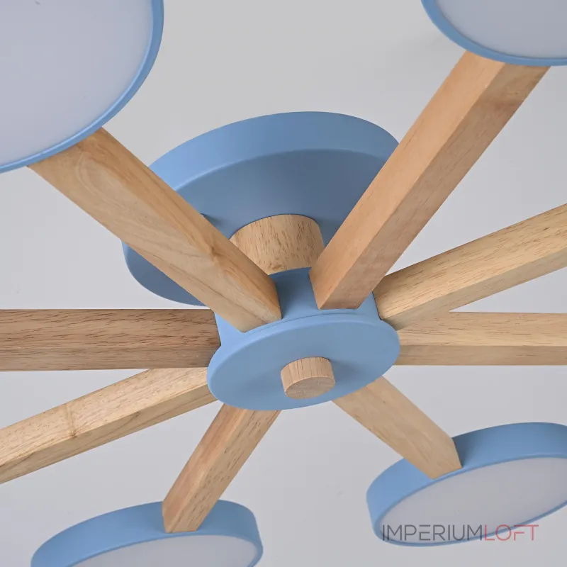 Потолочная люстра TURNA 8 Blue от ImperiumLoft