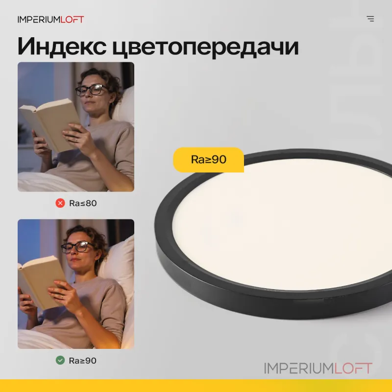 Потолочный светильник SLIM D23 Черный от ImperiumLoft