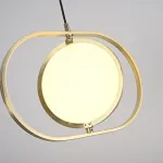 Подвесной светильник ARVET горизонтальный Золото от ImperiumLoft