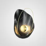 Настенный светильник CLAM Черный мрамор от ImperiumLoft