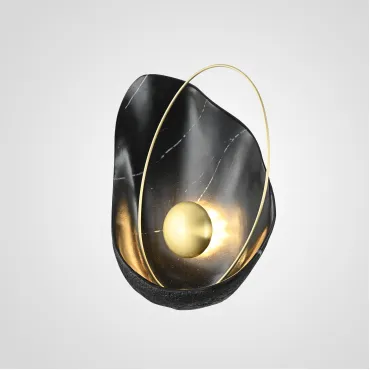 Настенный светильник CLAM Черный мрамор