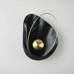 Настенный светильник CLAM Черный мрамор от ImperiumLoft