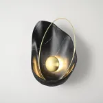 Настенный светильник CLAM Черный мрамор от ImperiumLoft