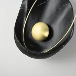 Настенный светильник CLAM Черный мрамор от ImperiumLoft