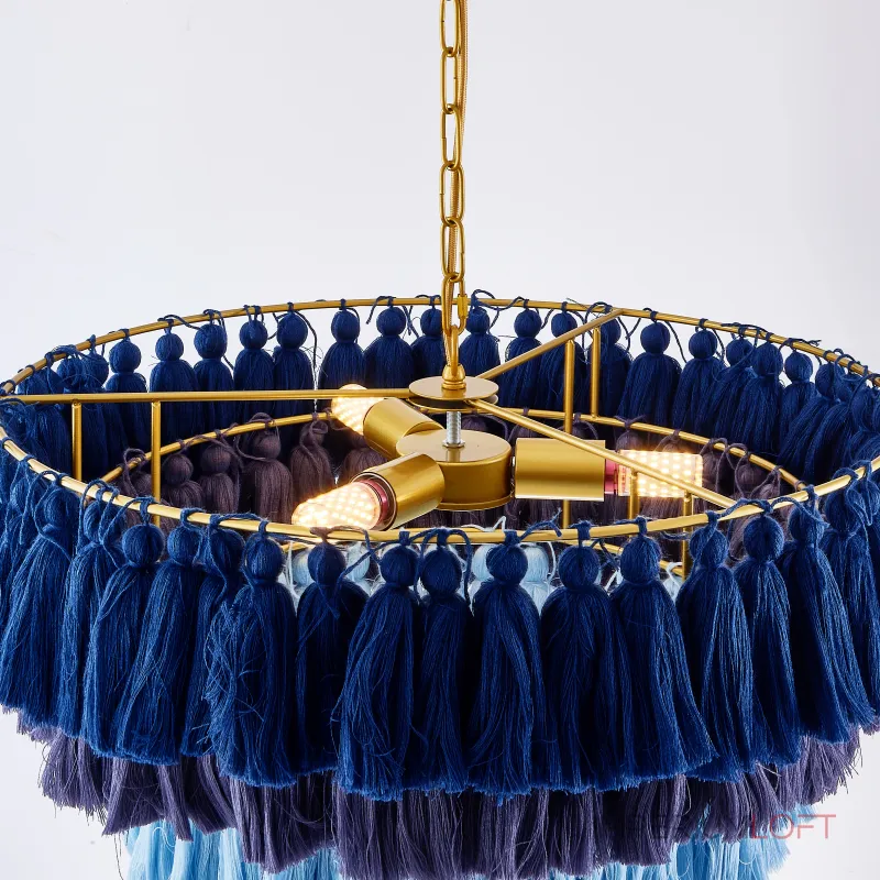 Подвесная люстра TASSEL Синий от ImperiumLoft Подвесная люстра TASSEL Синий от ImperiumLoft