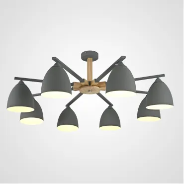 Потолочная люстра NOA 8 Gray