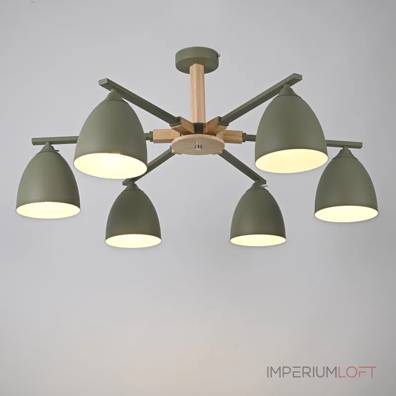 Потолочная люстра NOA 6 Olive
