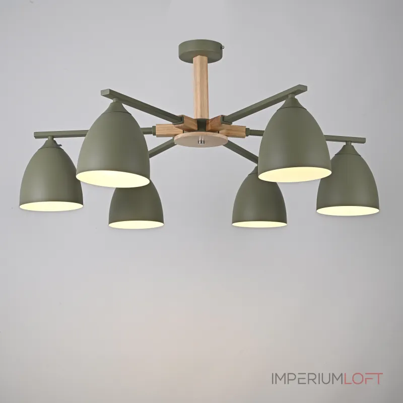 Потолочная люстра NOA 6 Olive