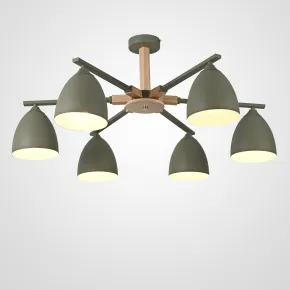 Потолочная люстра NOA 6 Olive