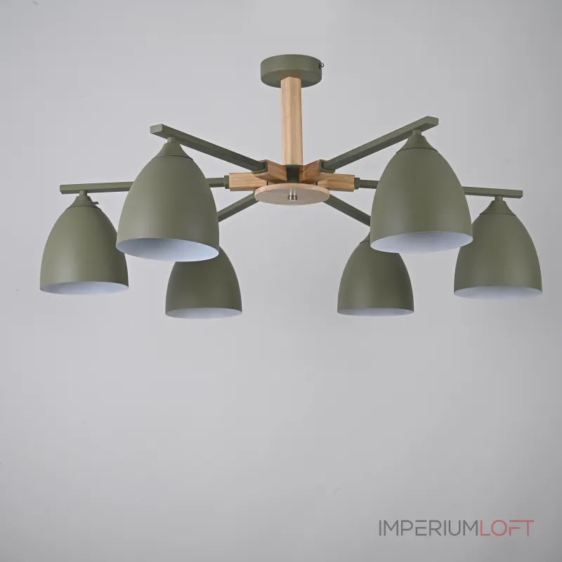 Потолочная люстра NOA 6 Olive