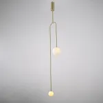 Подвесной светильник LINES A Gold от ImperiumLoft