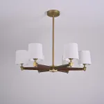 Люстра на штанге Jorgenson D85 White/Dark wood