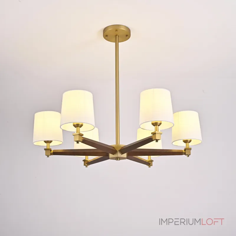 Люстра на штанге Jorgenson D85 White/Dark wood