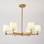 Люстра на штанге Jorgenson D85 White/Light wood